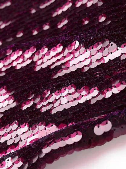 Dames Halterjurk – Pailletten, Open Rug, Avondkleding