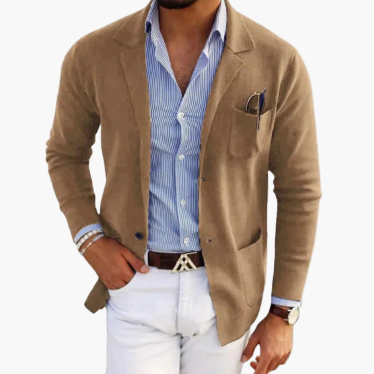 Heren Blazer Business Casual met Reverskraag