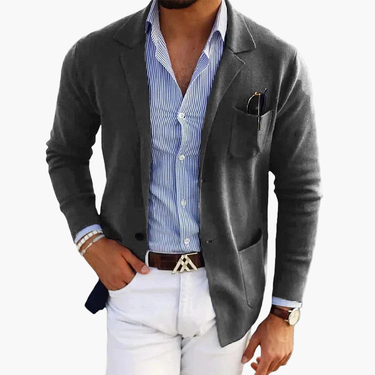 Heren Blazer Business Casual met Reverskraag
