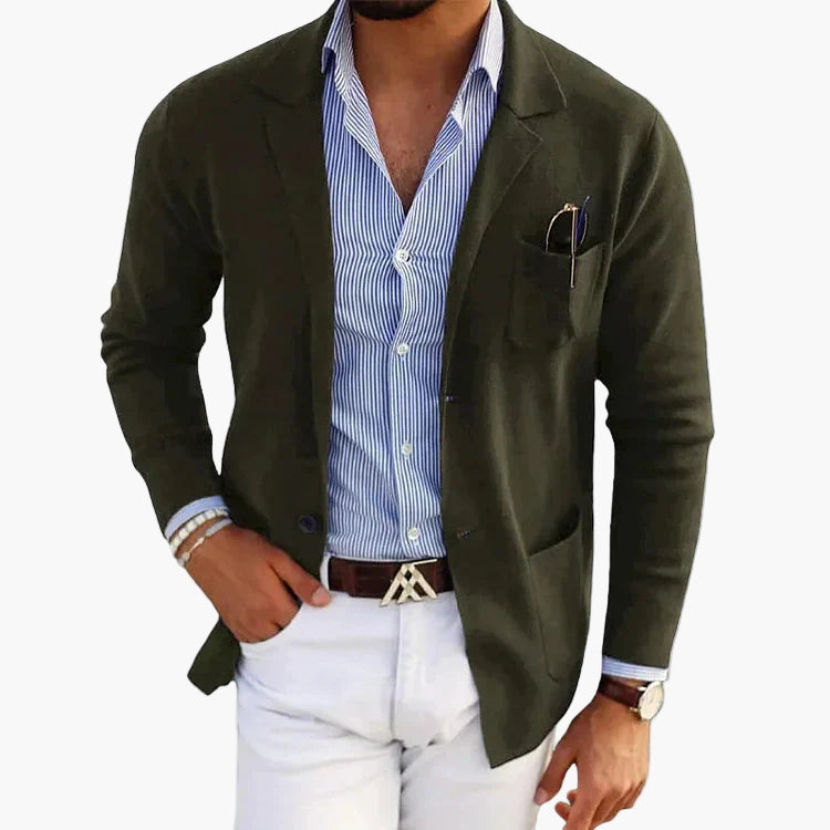 Heren Blazer Business Casual met Reverskraag