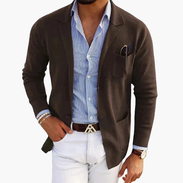 Heren Blazer Business Casual met Reverskraag