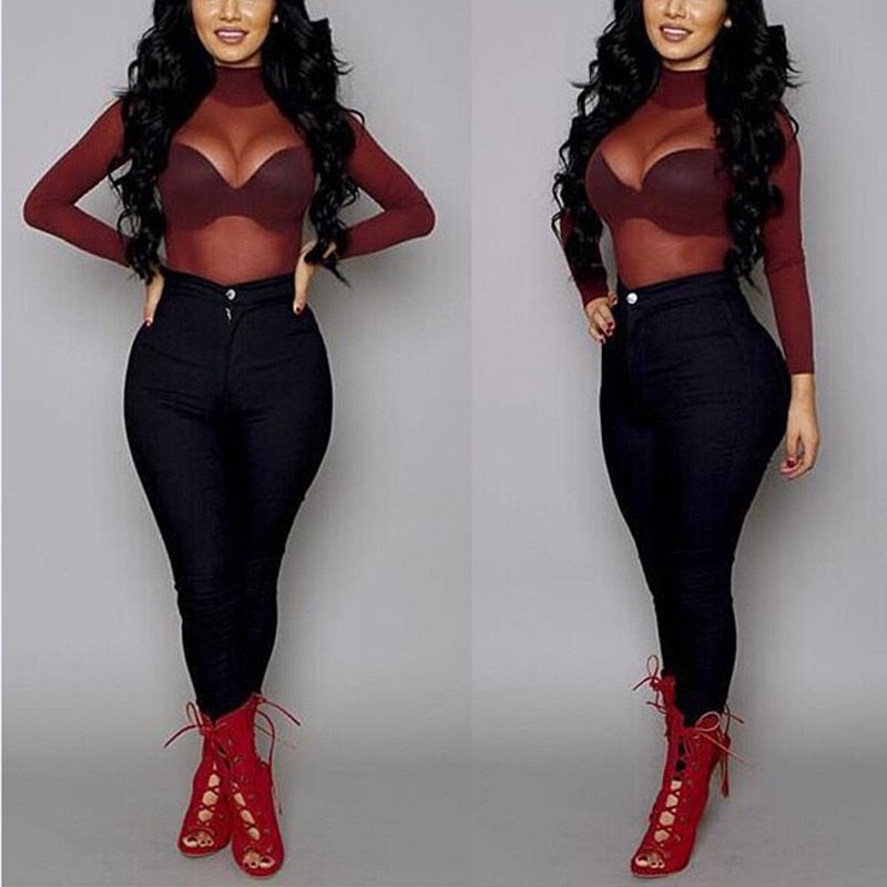 Grazia - Sexy Transparante Mesh Top