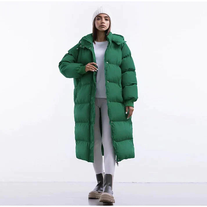Dames Winter Puffer Jas – Met Capuchon, Waterafstotend, Casual voor Koude Dagen