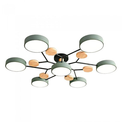 Scandinavische LED Plafondlamp met Armen – 4 tot 7 Lichtpunten