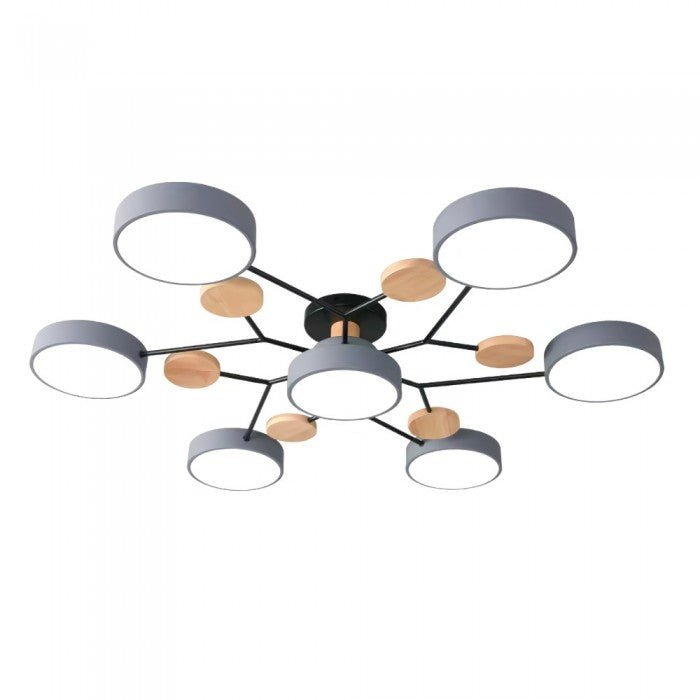 Scandinavische LED Plafondlamp met Armen – 4 tot 7 Lichtpunten