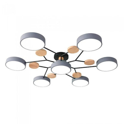 Scandinavische LED Plafondlamp met Armen – 4 tot 7 Lichtpunten
