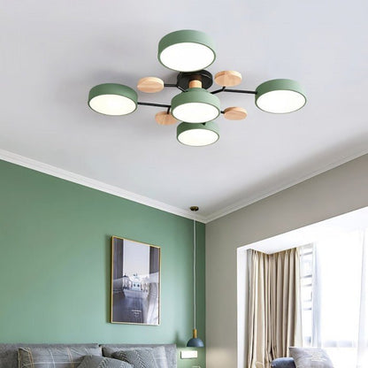 Scandinavische LED Plafondlamp met Armen – 4 tot 7 Lichtpunten