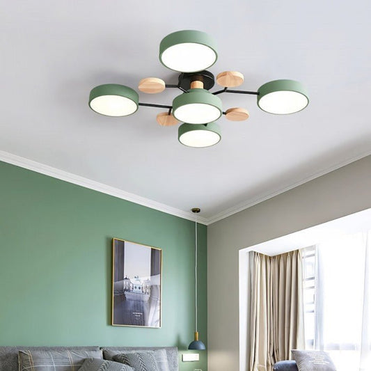 Scandinavische LED Plafondlamp met Armen – 4 tot 7 Lichtpunten