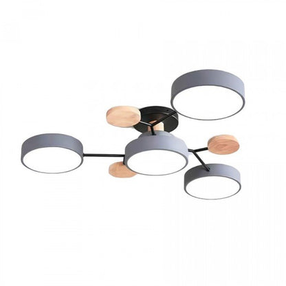 Scandinavische LED Plafondlamp met Armen – 4 tot 7 Lichtpunten