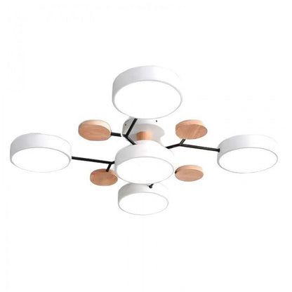 Scandinavische LED Plafondlamp met Armen – 4 tot 7 Lichtpunten