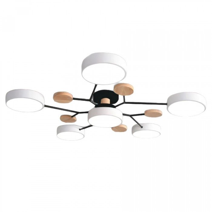 Scandinavische LED Plafondlamp met Armen – 4 tot 7 Lichtpunten