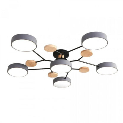 Scandinavische LED Plafondlamp met Armen – 4 tot 7 Lichtpunten