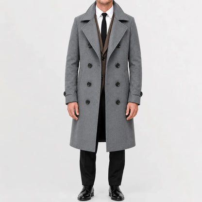 Trenchcoat met double-breasted sluiting