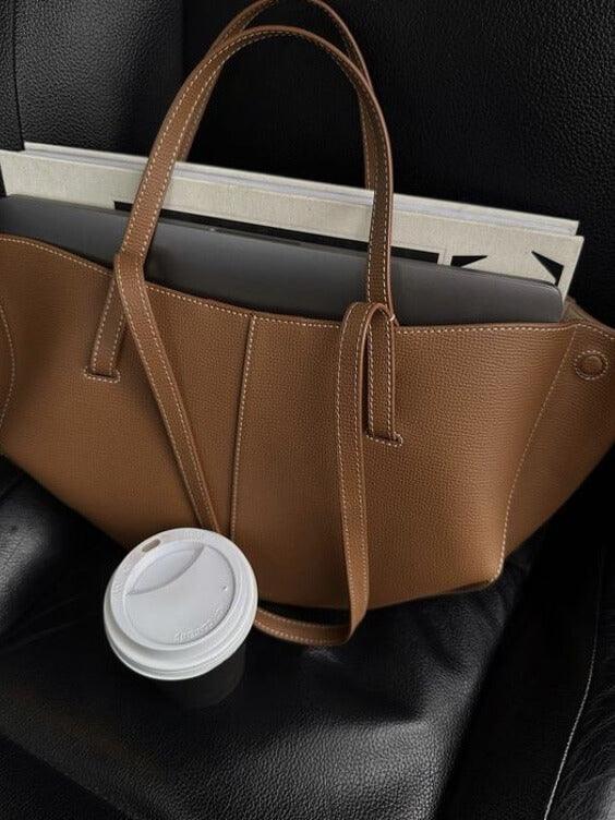 Noa - Stoere Vintage Leren Tote Bag
