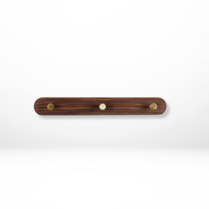 Space-Saving Wall Hooks with Brass Accents – Natural Wood Coat Hooks for Wall, Ideal for Coats, Towels, Bags, and Keys 9