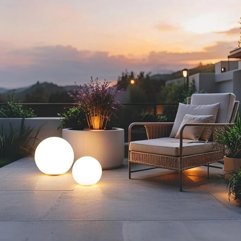 Bolvormige Tuinlamp LED met Afstandsbediening en Solar Optie
