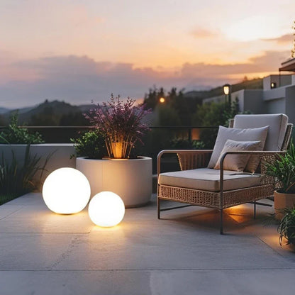 Bolvormige Tuinlamp LED met Afstandsbediening en Solar Optie