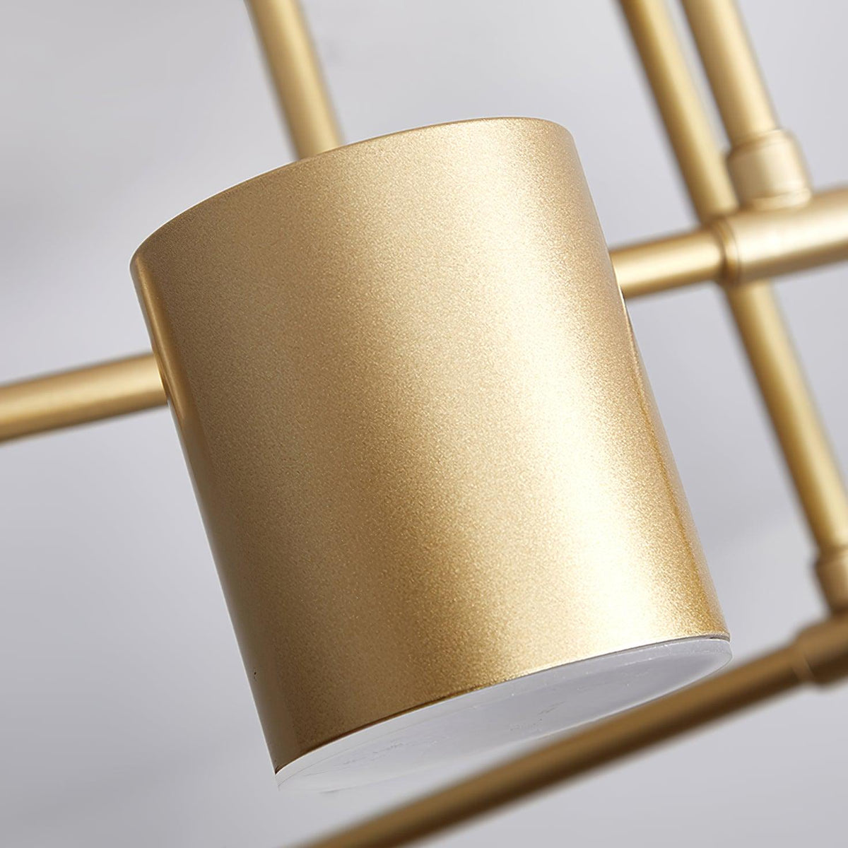 Plafondlamp Sputnik Design met Kruisende Armen en Cilindrische Lichtpunten