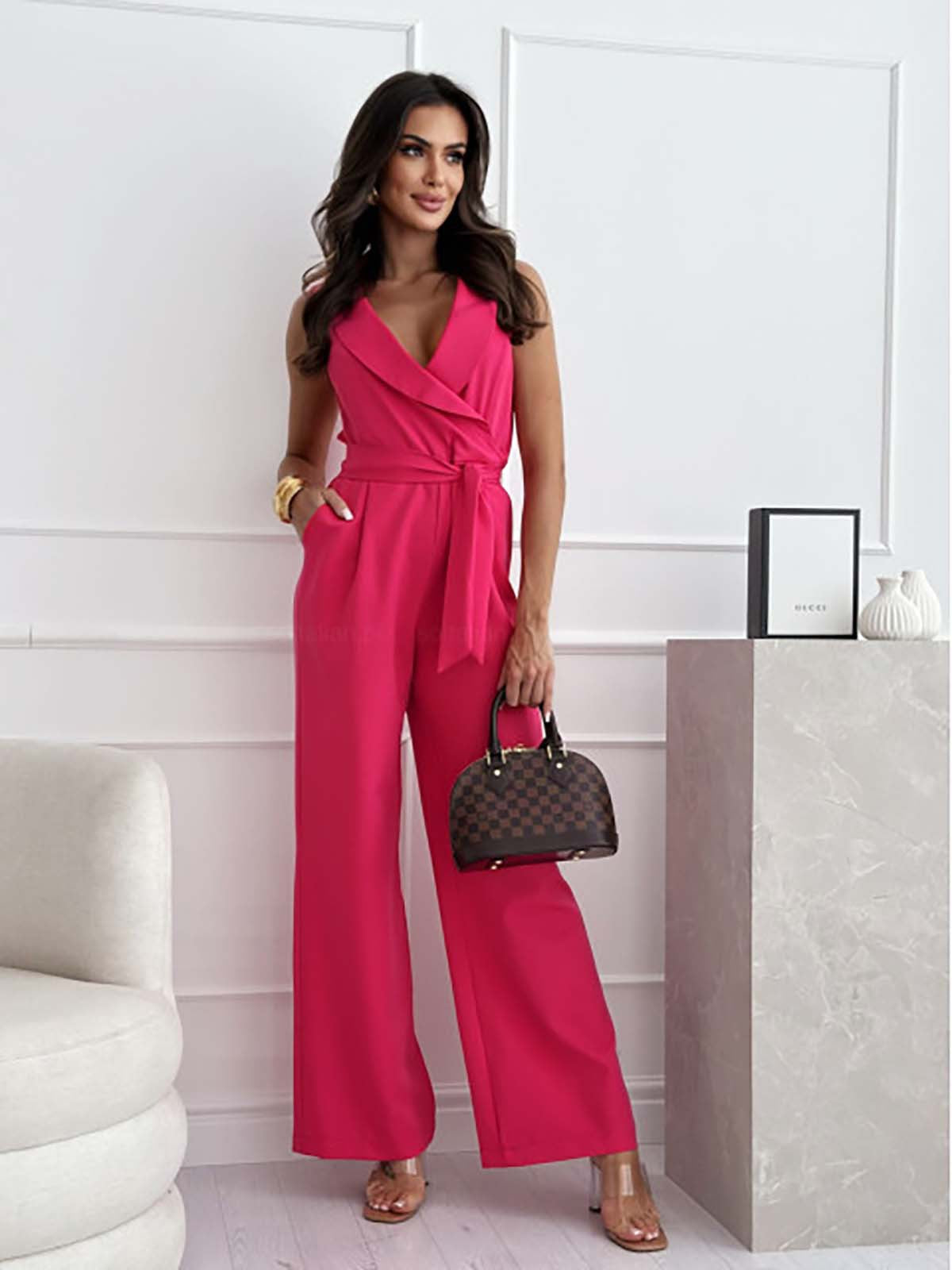 Giuliana - Stijlvolle Mouwloze Jumpsuit met Elegante Pasvorm