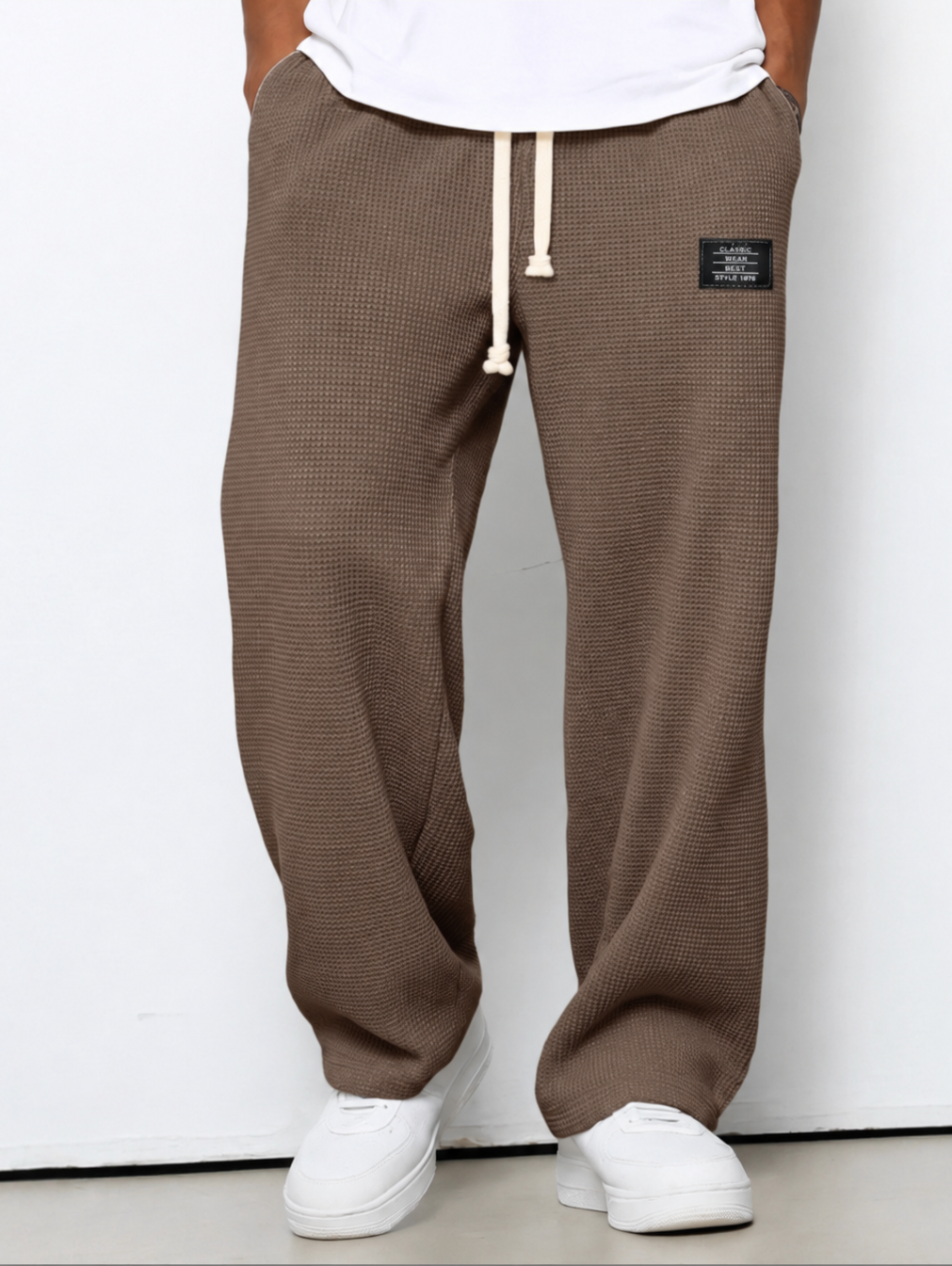 Heren Broek Relaxed Fit met Verstelbare Trekkoord Taille