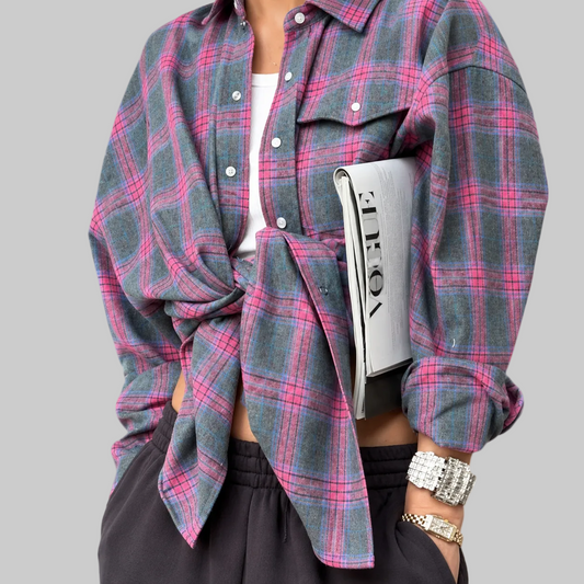 Caitlin - Camisa de franela a cuadros