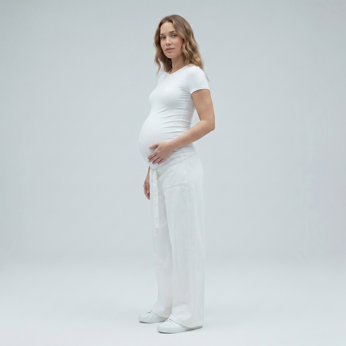 Dames Positiejeans Wide Leg met Verstelbare Taille