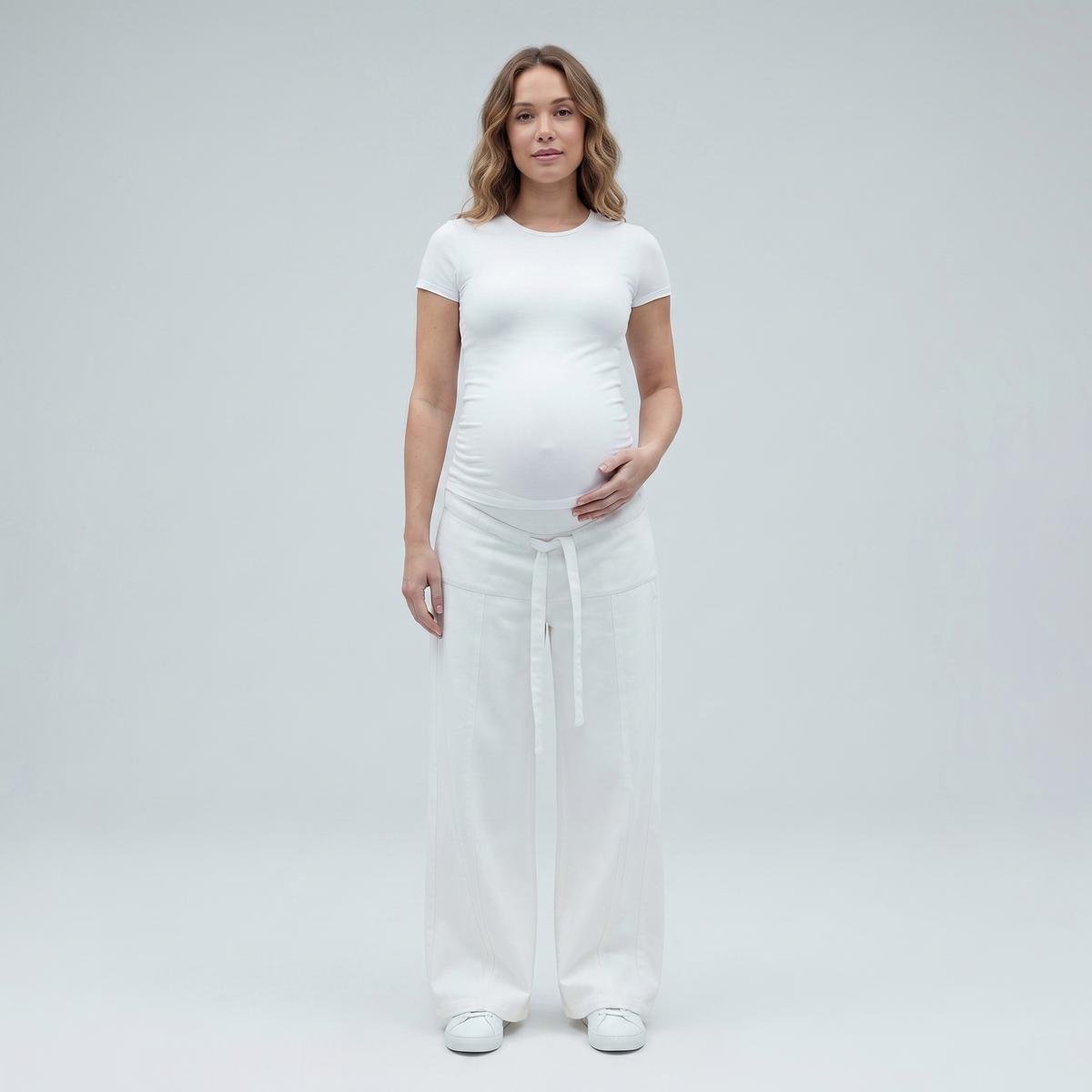 Dames Positiejeans Wide Leg met Verstelbare Taille