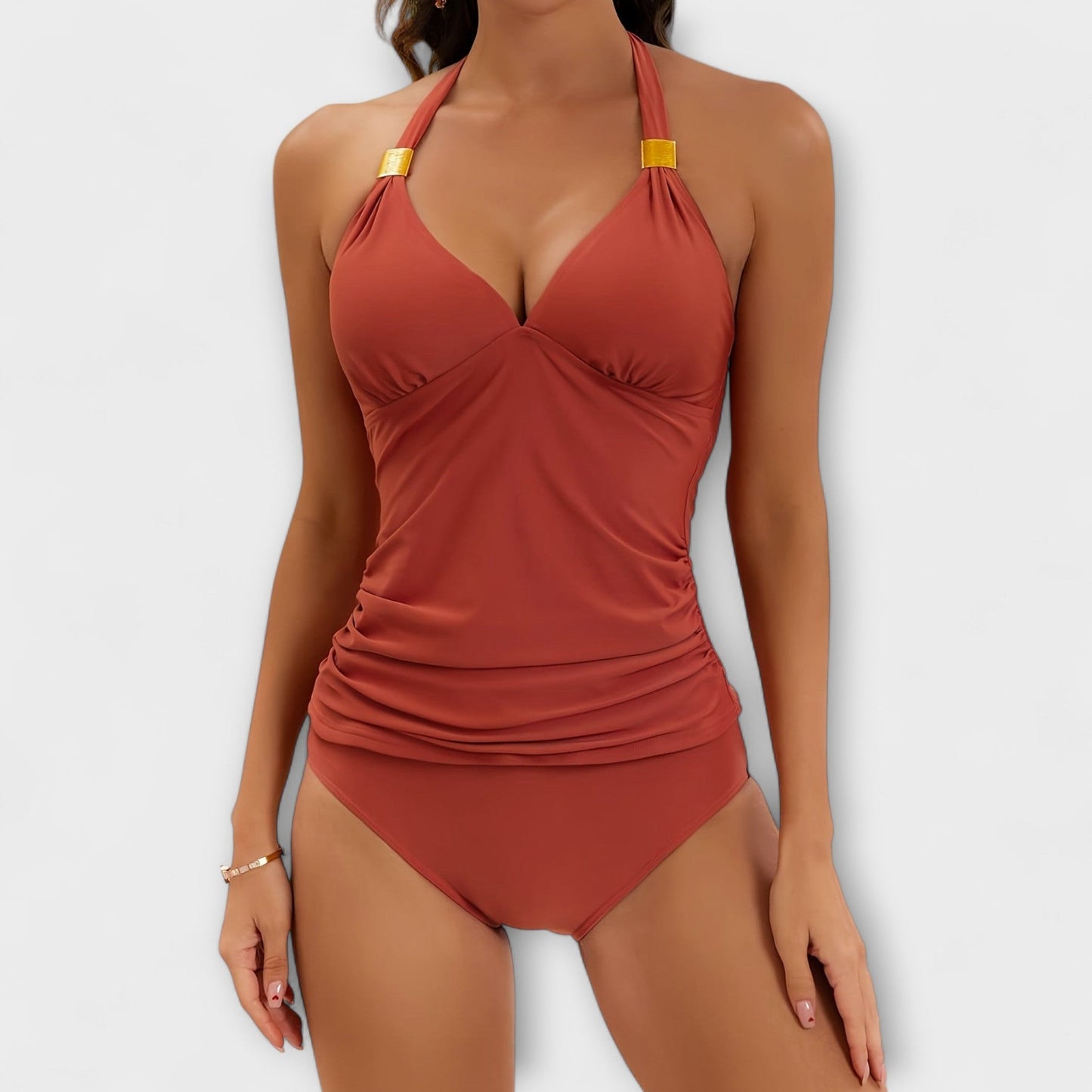 Dames Halter Bikini – Tweedelig, Geschikt voor Zomer en Strandgebruik