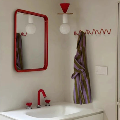 Wandkapstok Smeedijzer Golfdesign voor Hal, Slaapkamer en Badkamer