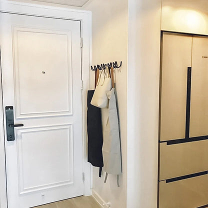 Wandkapstok Smeedijzer Golfdesign voor Hal, Slaapkamer en Badkamer