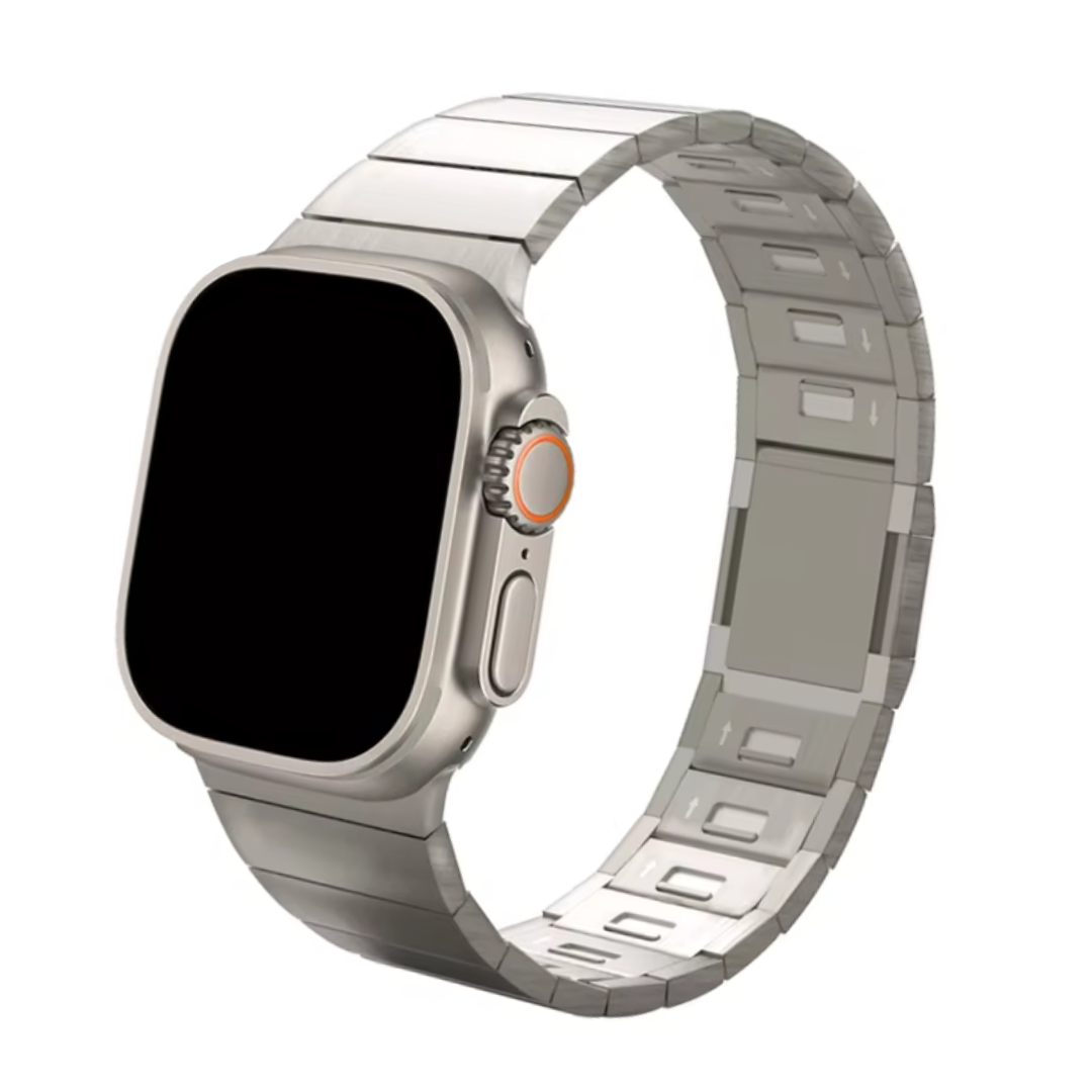 Titanium Horlogeband met Magnetische Sluiting voor Apple Watch