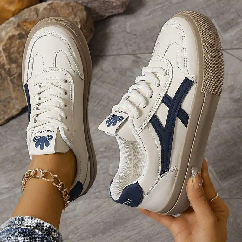 Dames Retro Sneakers met Comfortabele Zool