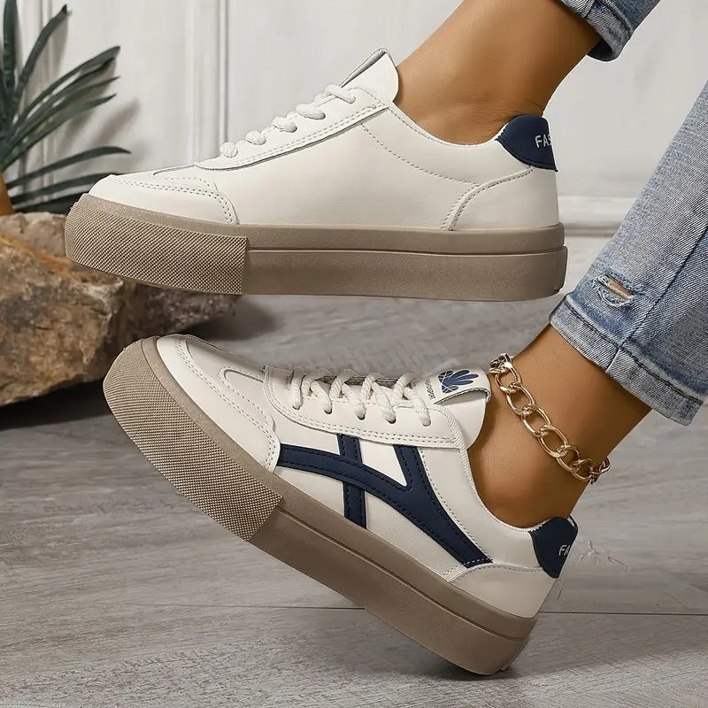 Dames Retro Sneakers met Comfortabele Zool