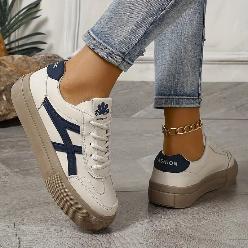Dames Retro Sneakers met Comfortabele Zool