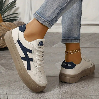 Dames Retro Sneakers met Comfortabele Zool