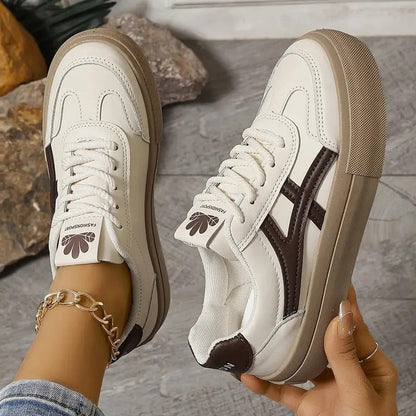 Dames Retro Sneakers met Comfortabele Zool