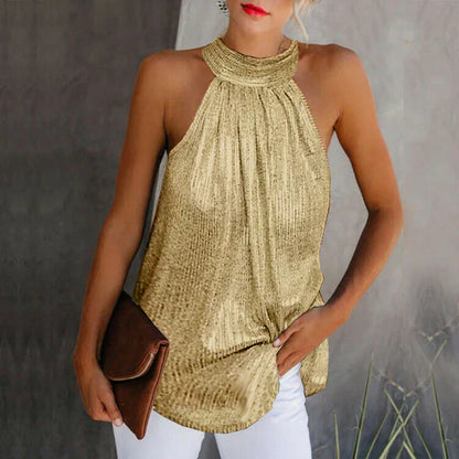 Gwenna - Luxe Mouwloze Haltertop
