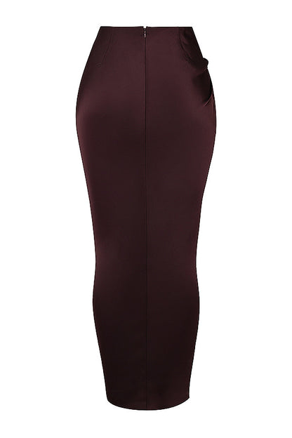 Odette - Satijnen Corset-Top en Maxirok Set