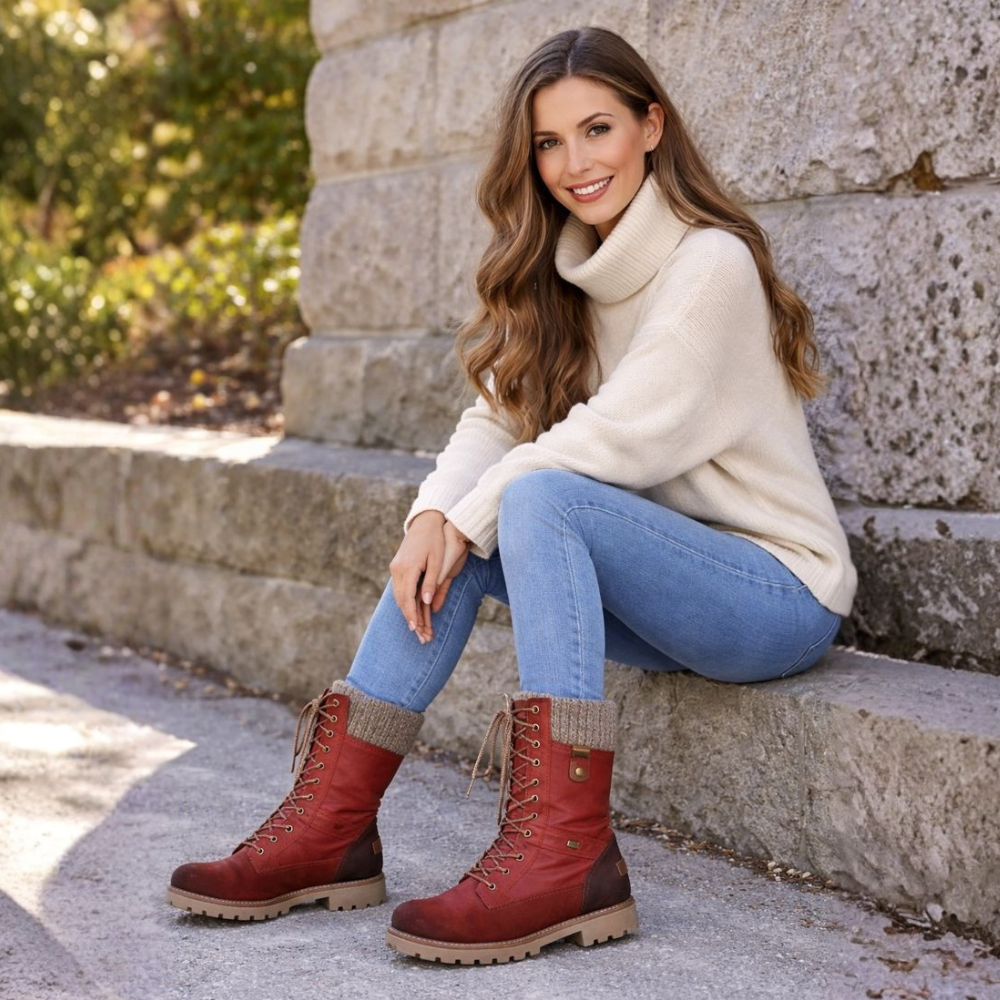 Dames waterdichte antislip winterlaarzen – Warm en comfortabel voor koude weersomstandigheden