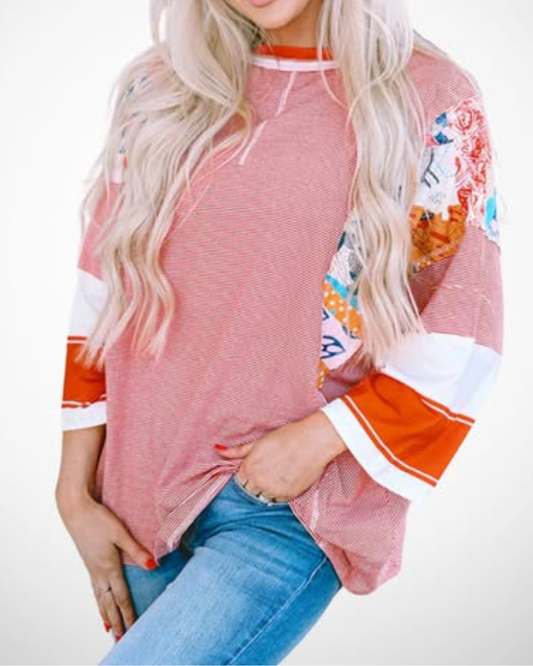 Dames Oversized Top – Casual, Geschikt voor Lente en Zomer