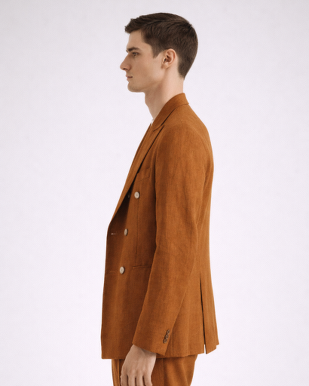 Blazer croisé homme coupe ajustée – vue 6