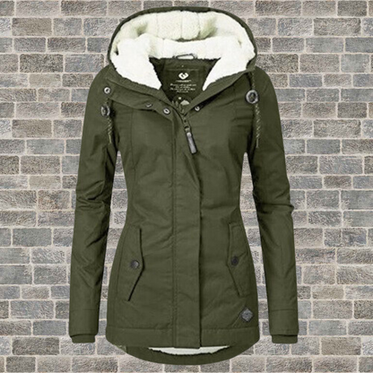 Dames Klassieke Lange Mouwen Winterjas – Warm, Ideaal voor Koud Weer en Casual Outfits