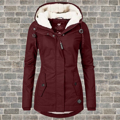 Dames Klassieke Lange Mouwen Winterjas – Warm, Ideaal voor Koud Weer en Casual Outfits