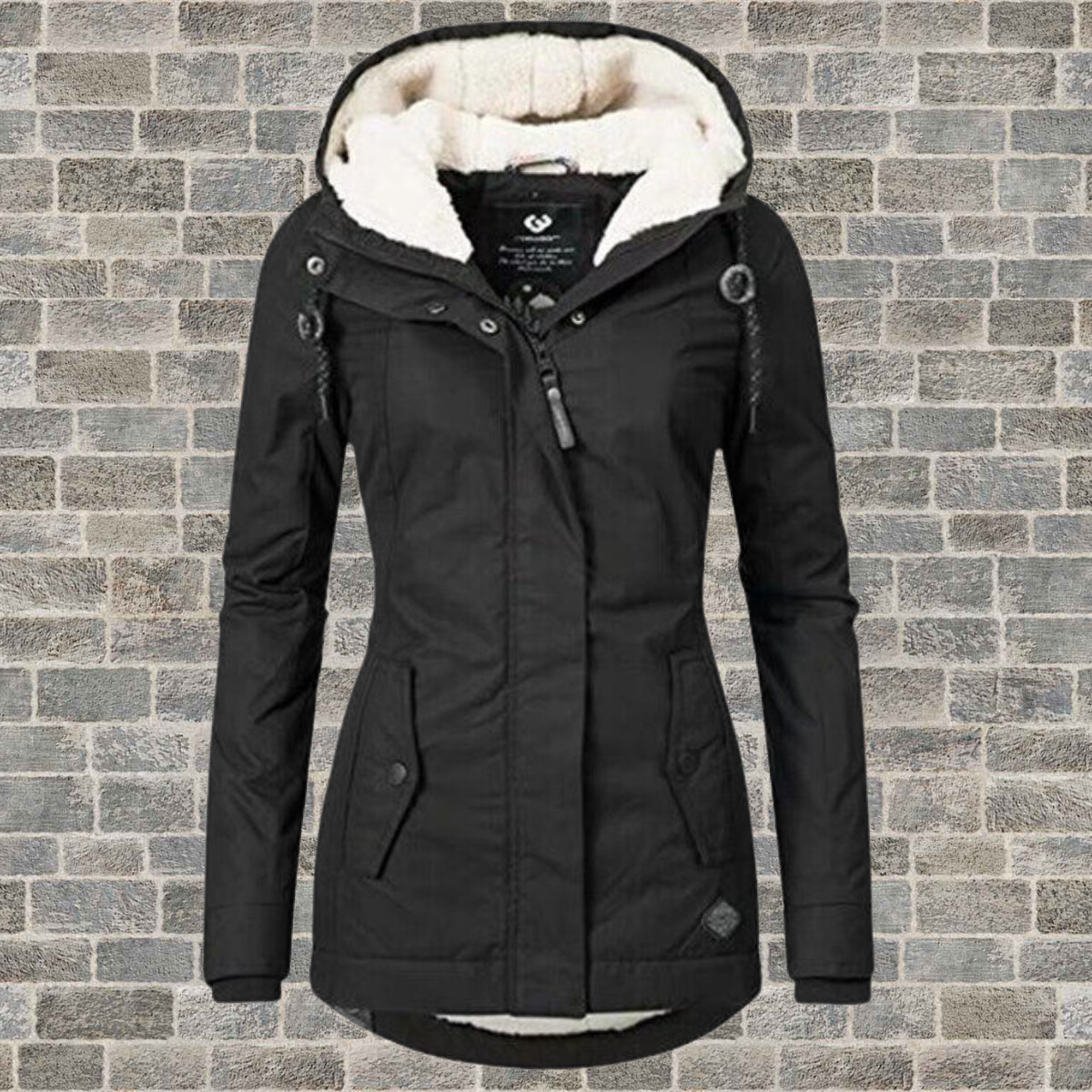 Dames Klassieke Lange Mouwen Winterjas – Warm, Ideaal voor Koud Weer en Casual Outfits