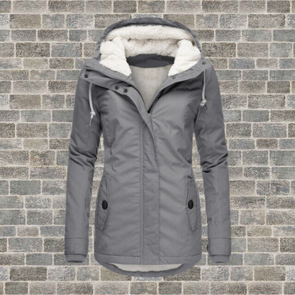 Dames Klassieke Lange Mouwen Winterjas – Warm, Ideaal voor Koud Weer en Casual Outfits