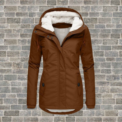 Dames Klassieke Lange Mouwen Winterjas – Warm, Ideaal voor Koud Weer en Casual Outfits