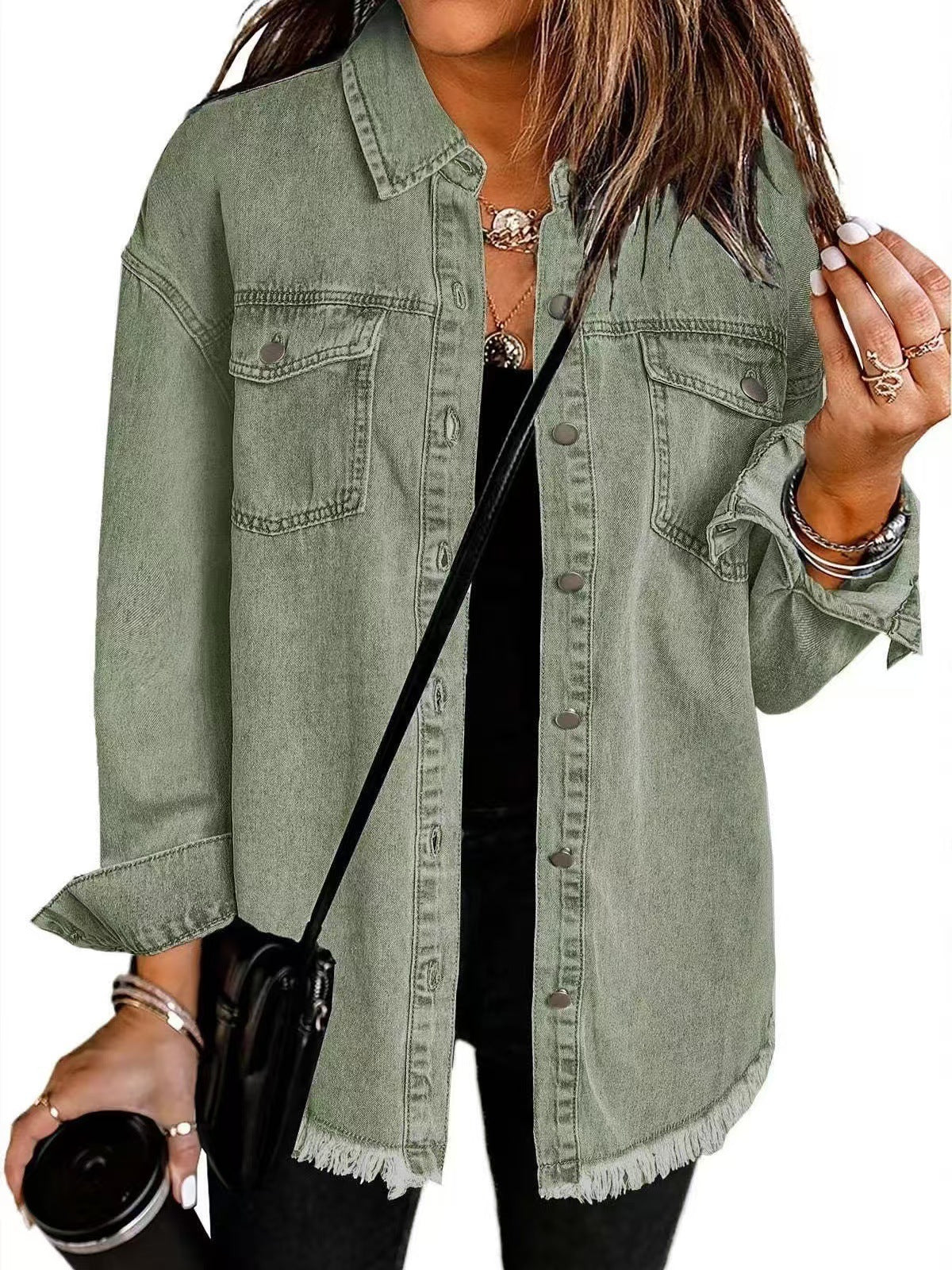 Denim Dames Jeansjack met Tijdloos Design – Perfect voor Dagelijks Gebruik