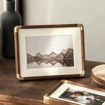 Vintage Solid Wood Tabletop Photo Frame Elegant Design 4