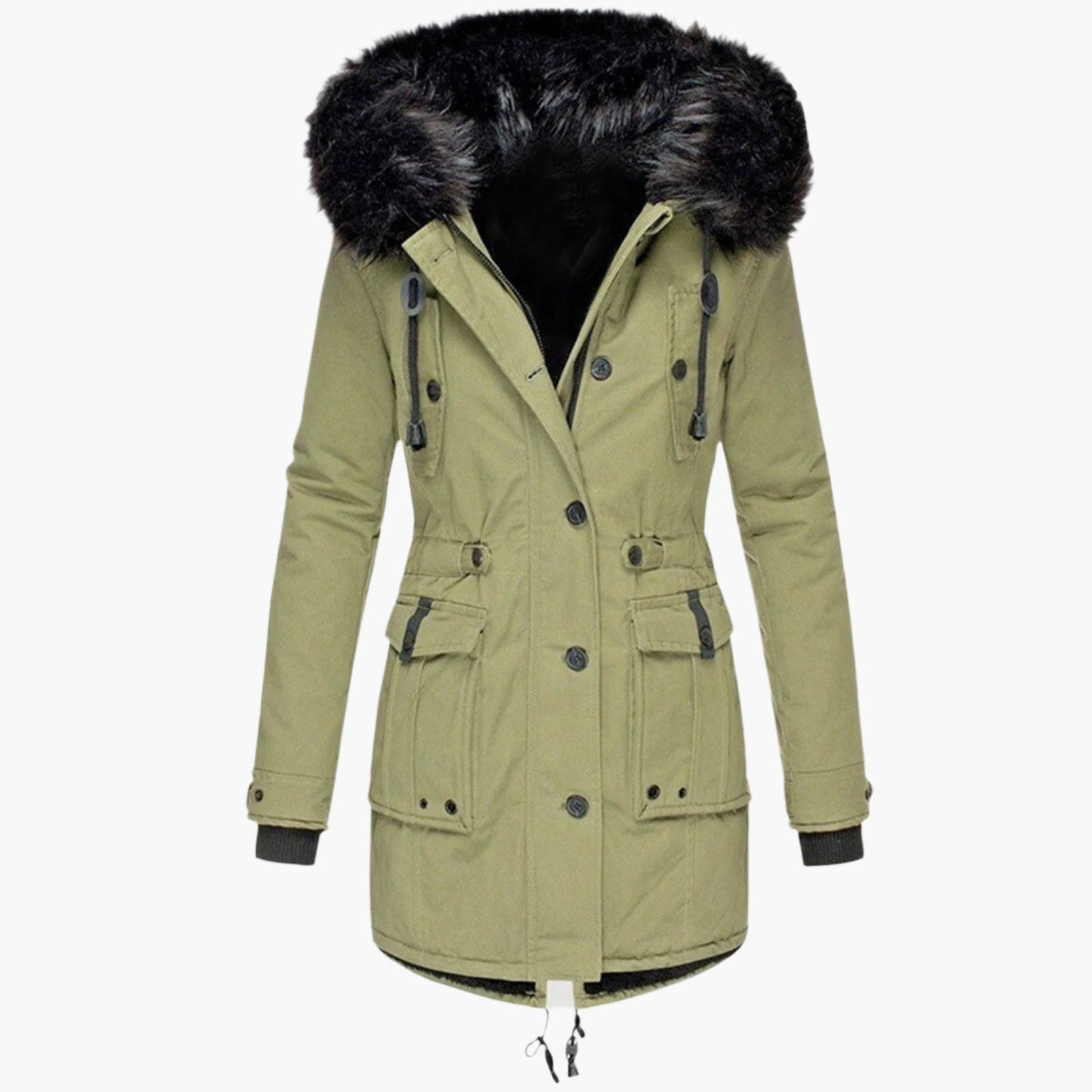 Dames Dikke Parka Jas met Capuchon – Waterafstotend, Casual voor Koud Weer