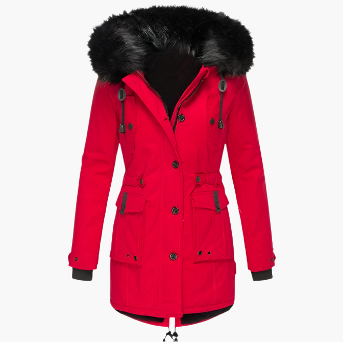 Dames Dikke Parka Jas met Capuchon – Waterafstotend, Casual voor Koud Weer